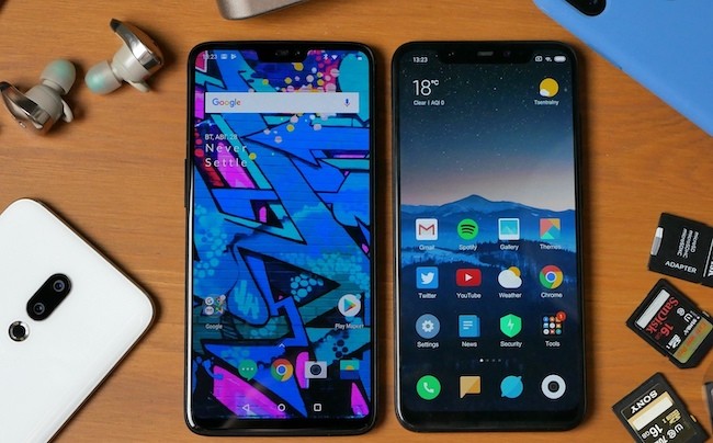 Xiaomi Mi 8 против OnePlus 6