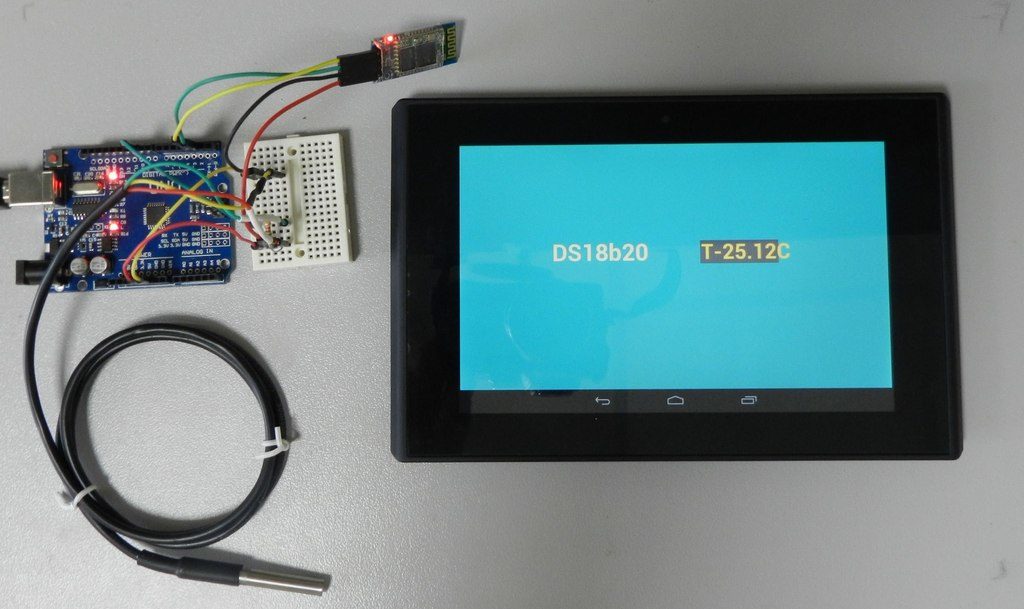 Подключение DS18b20 к программе Arduino 