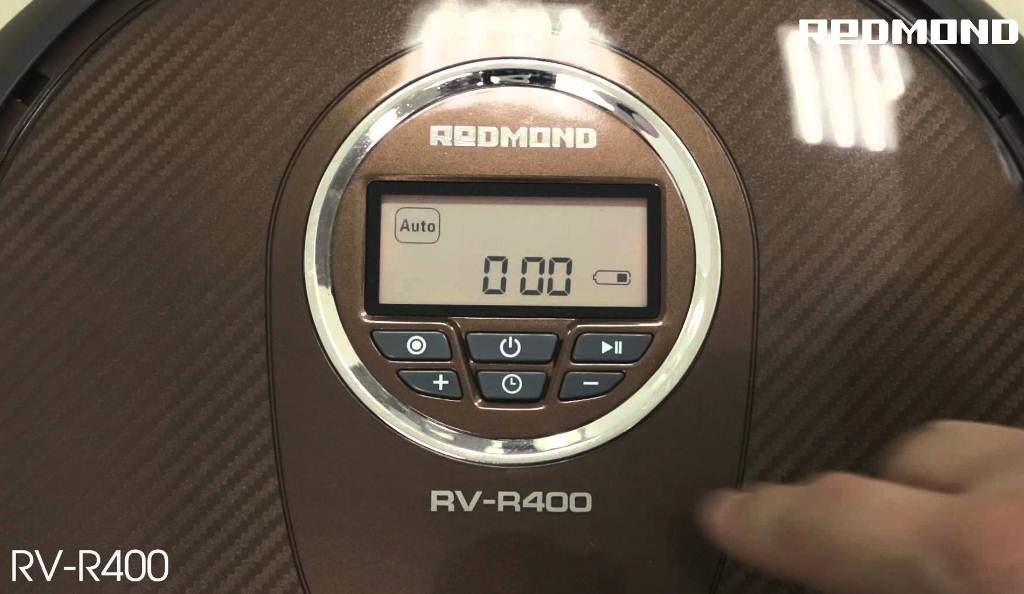 Панель управления робота-пылесоса Redmond RV-R400