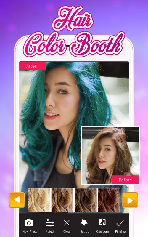 приложение где можно сменить цвет волос