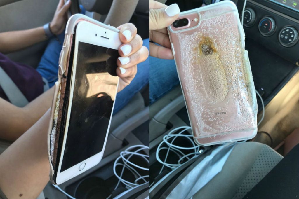 iPhone 6 загорелся в руках 11-летней девочки [+фото телефона]