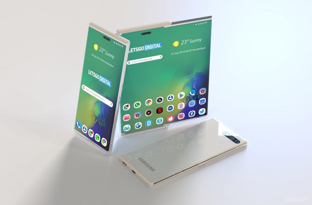 Расширяя горизонты: В Samsung готовят смартфон с расширяемым дисплеем (+фото)