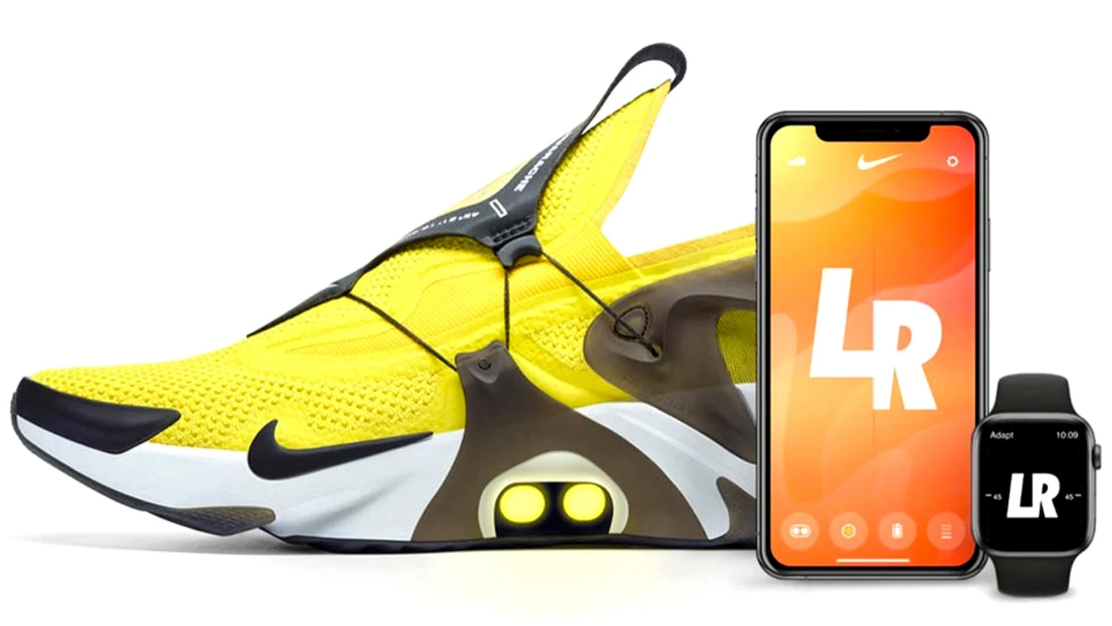 Самошнурующиеся кроссовки Nike под Apple Watch и Siri: фото