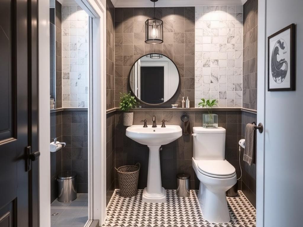 Small bathroom design ideas and tipsфото