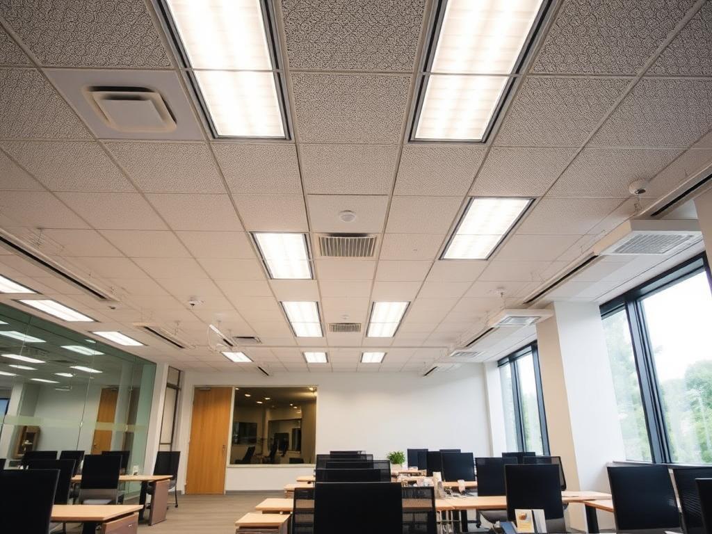 Advantages of Suspended Ceilings for Office Spacesфото