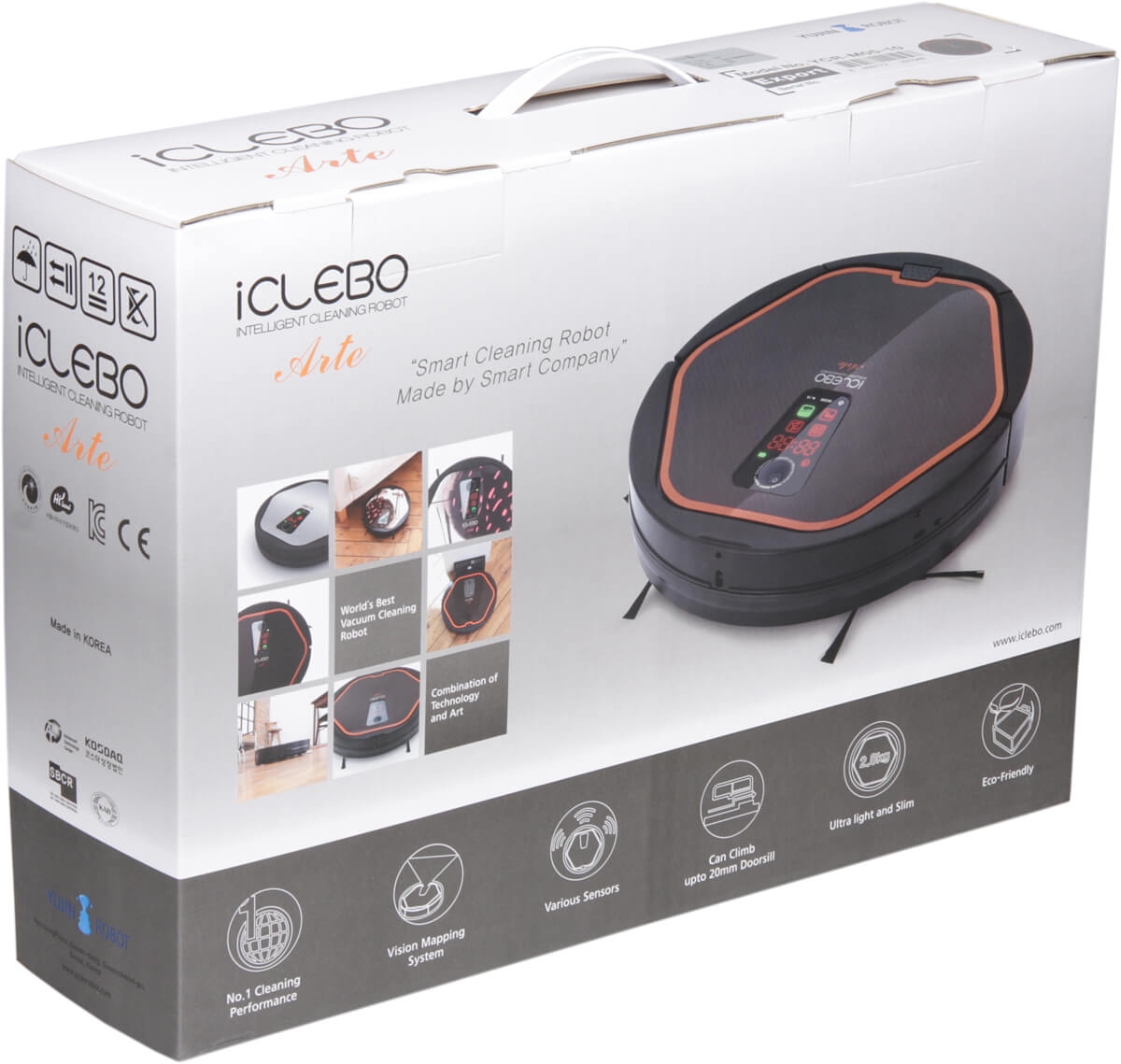 Робот-пылесос iClebo Arte отличается умом и сообразительностью