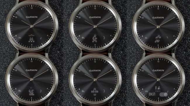 Гибридные умные часы Garmin Vivomove HR при неактивном экране неотличимы от обычных
