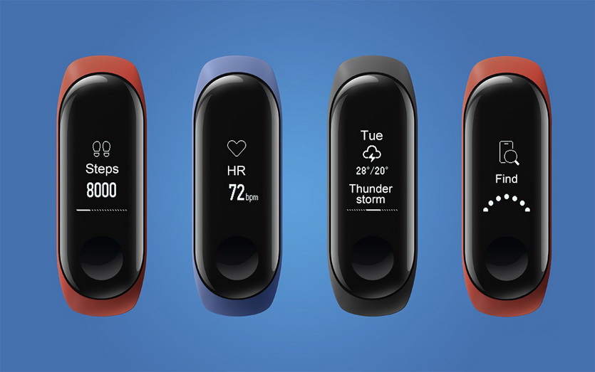 Фитнес-браслет Xiaomi Mi Band 3, черный