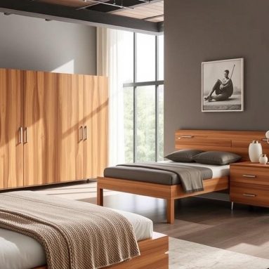 Мебель для спальни из массива в современном стиле: тепло дерева и минимализм в одной комнате
